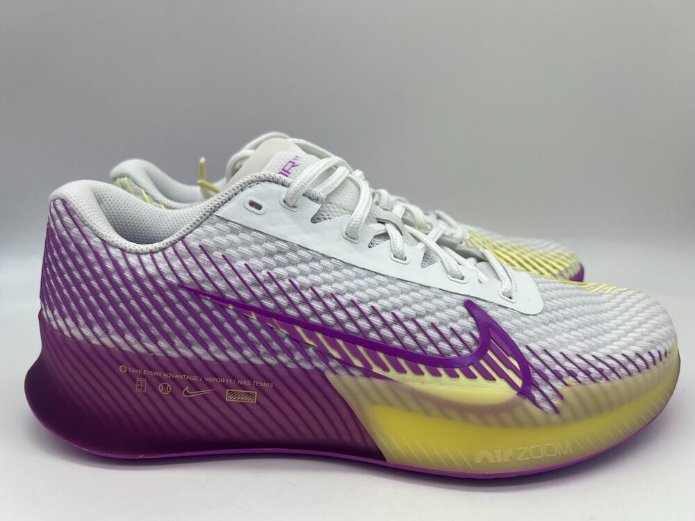 Nike Court Air Zoom Vapor 11 Tennis Women’s Size 9.5 White Fuchsia DR6965-101.